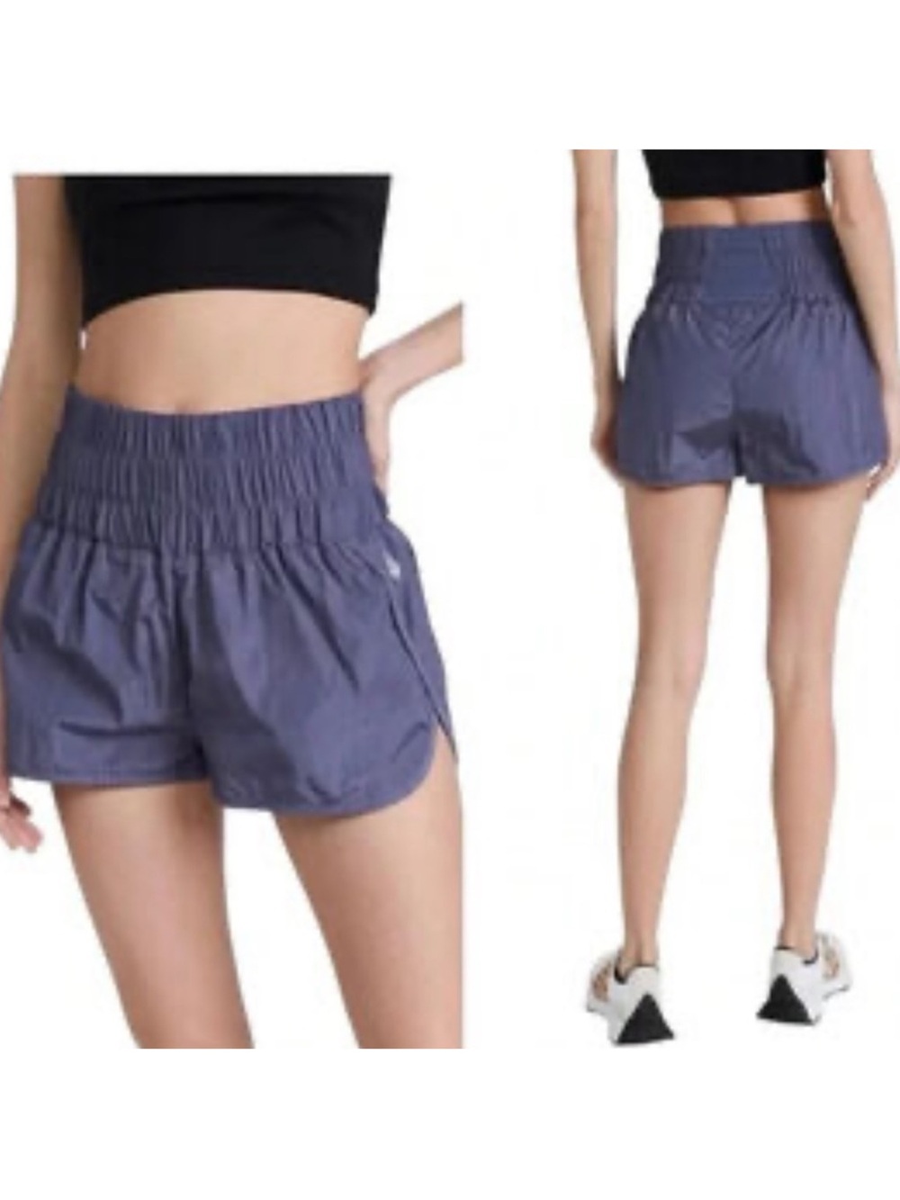 Free People Movement The Way Home Purple Active Workout Shorts Medium